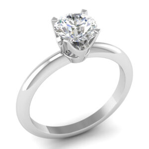 1.00 CT. Diamond Engagement Ring <BR> E, VVS1, 18K Gold, <BR>GIA or IGI Certified