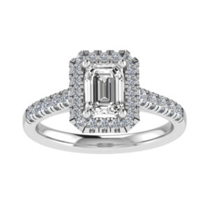 Royal Halo Ring For Emerald Diamonds